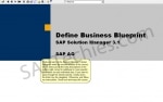 Define Business Blueprint SAP Solution Manager 3.1
