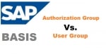 Difference between Authorization Group and User Group