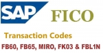 Use of FB60, FB65, MIRO, FK03 and FBL1N Transaction