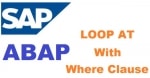 LOOP AT with WHERE Clause