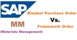 Difference between Blanket Purchase Order and Framework Order