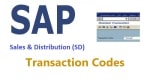 SD Transaction Codes (Sales and Distribution)