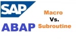 Difference between Macro and Subroutine