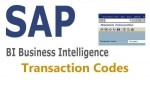 SAP BI (Business Intelligence) Transaction Codes