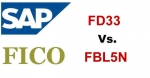 Differences between FD33 and FBL5N