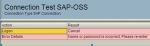 SAP OSS_RFC Password or Username is Incorrect