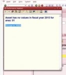 Error: Asset has no values in fiscal year 2015 for area: 01